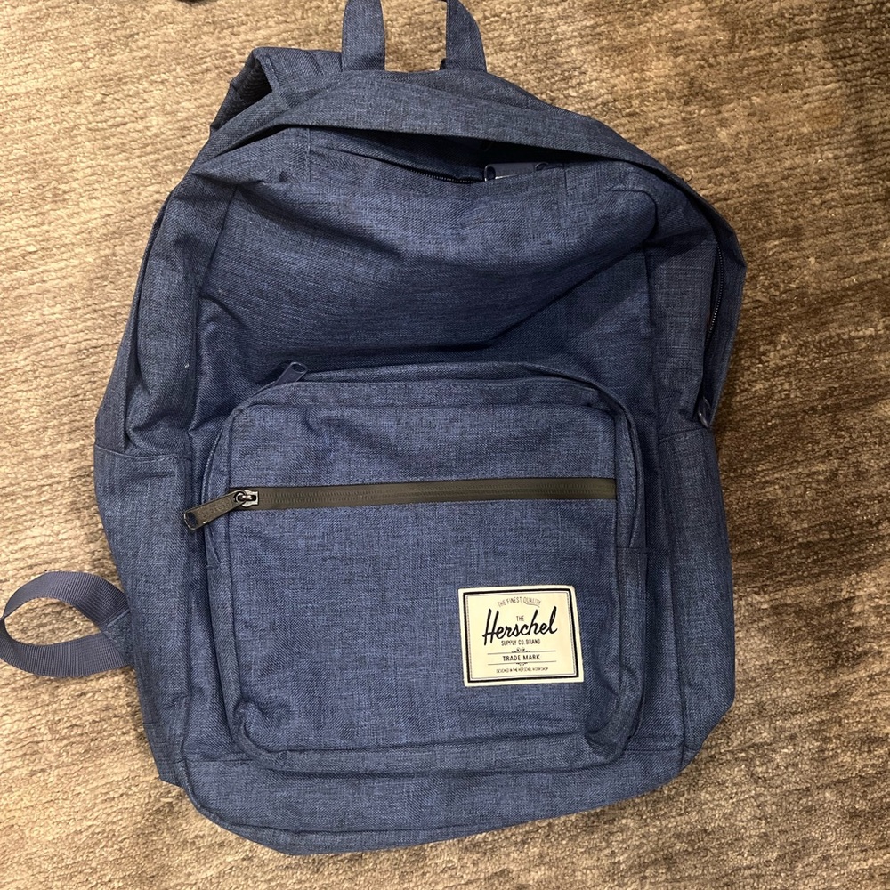 blue hershel backpack